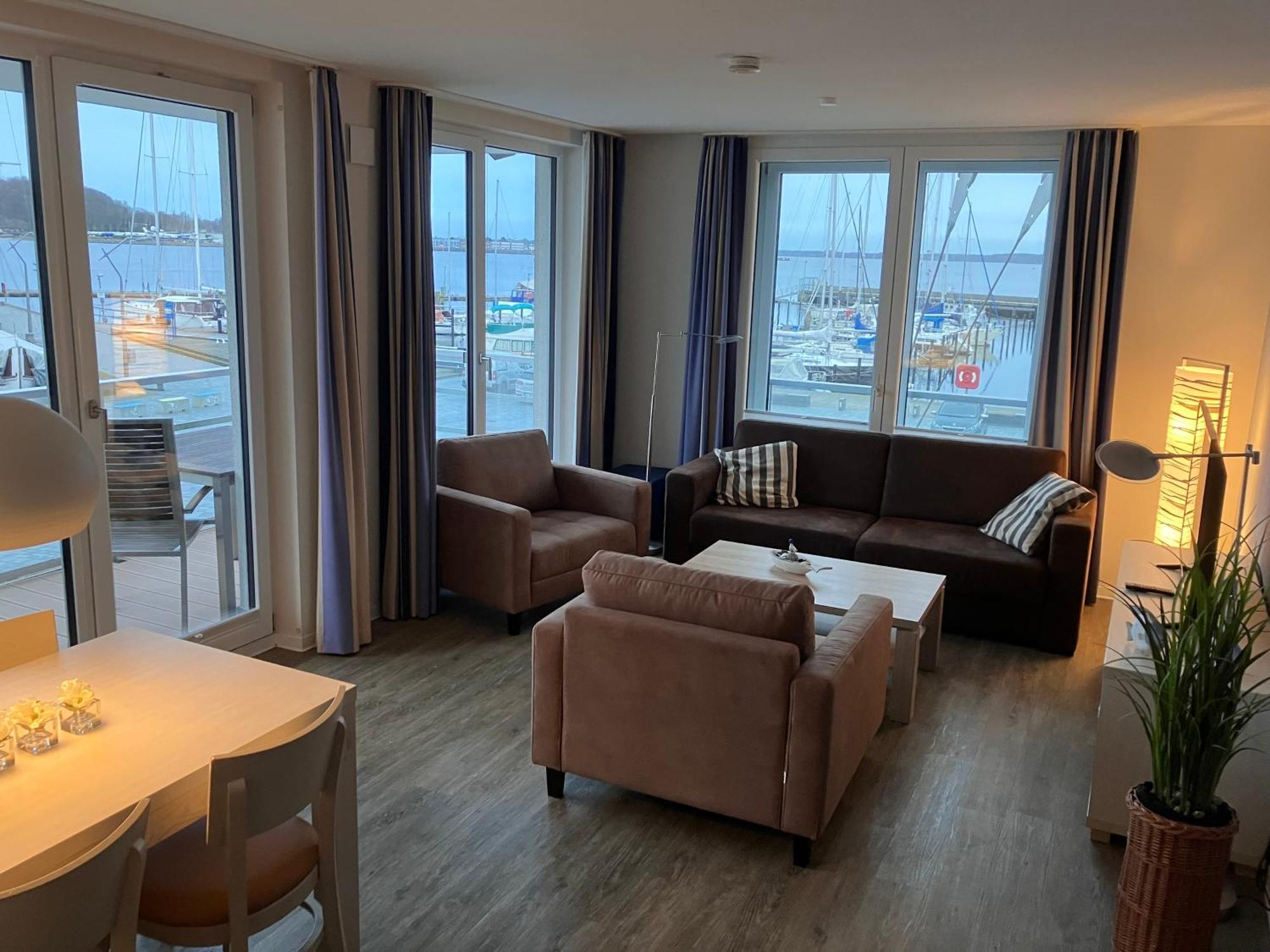 Apartment 10 - "Borbyblick" - Blickrichtung Hafen Und Offene See Eckernfoerde Luaran gambar