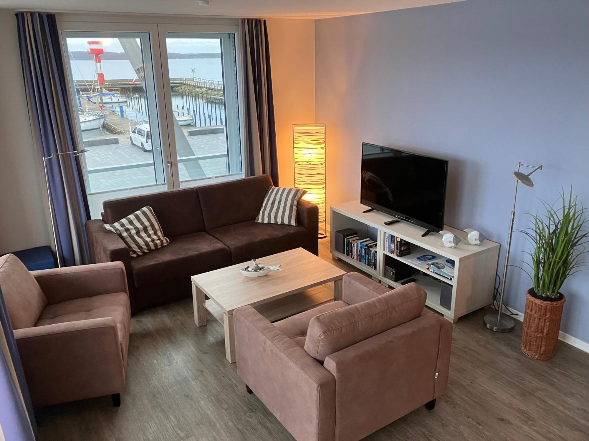 Apartment 10 - "Borbyblick" - Blickrichtung Hafen Und Offene See Eckernfoerde Luaran gambar