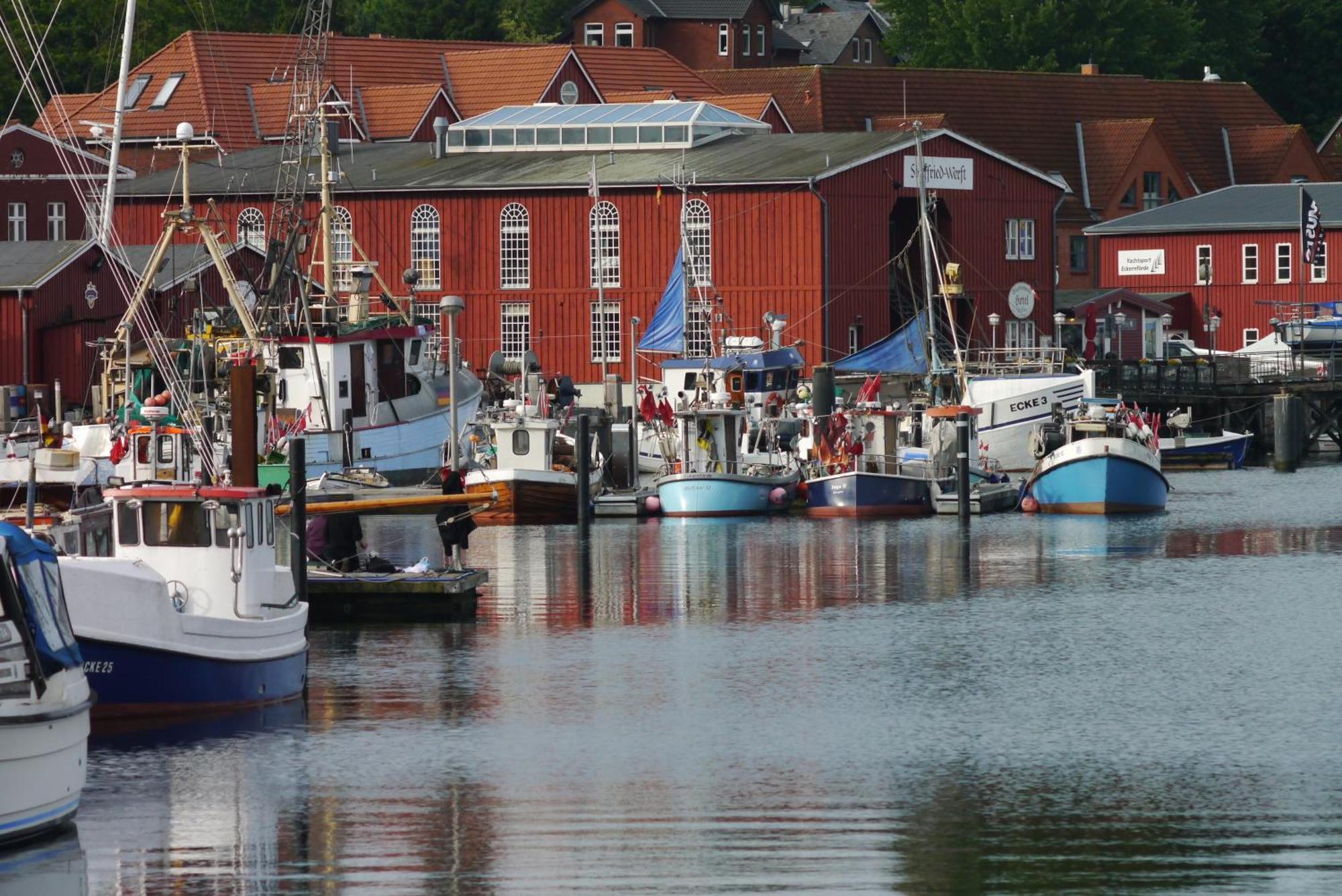 Apartment 10 - "Borbyblick" - Blickrichtung Hafen Und Offene See Eckernfoerde Luaran gambar